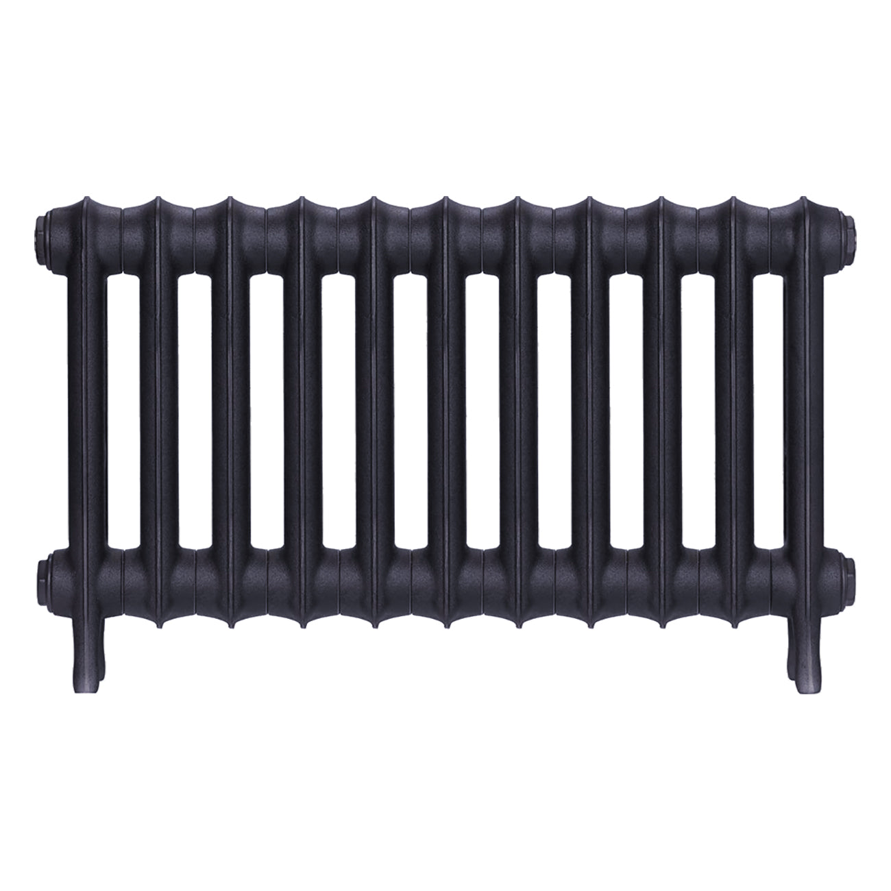 Emmeline II - Astral Grey Mid Cast Iron Column Radiator H413mm x W762mm 2 Column - Wall Hung