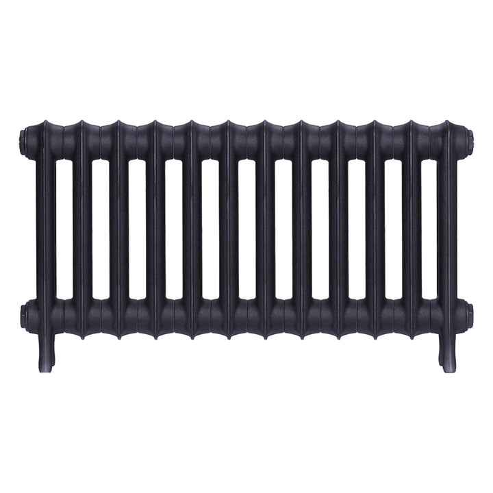 Emmeline II - Astral Grey Mid Cast Iron Column Radiator H413mm x W828mm 2 Column - Wall Hung