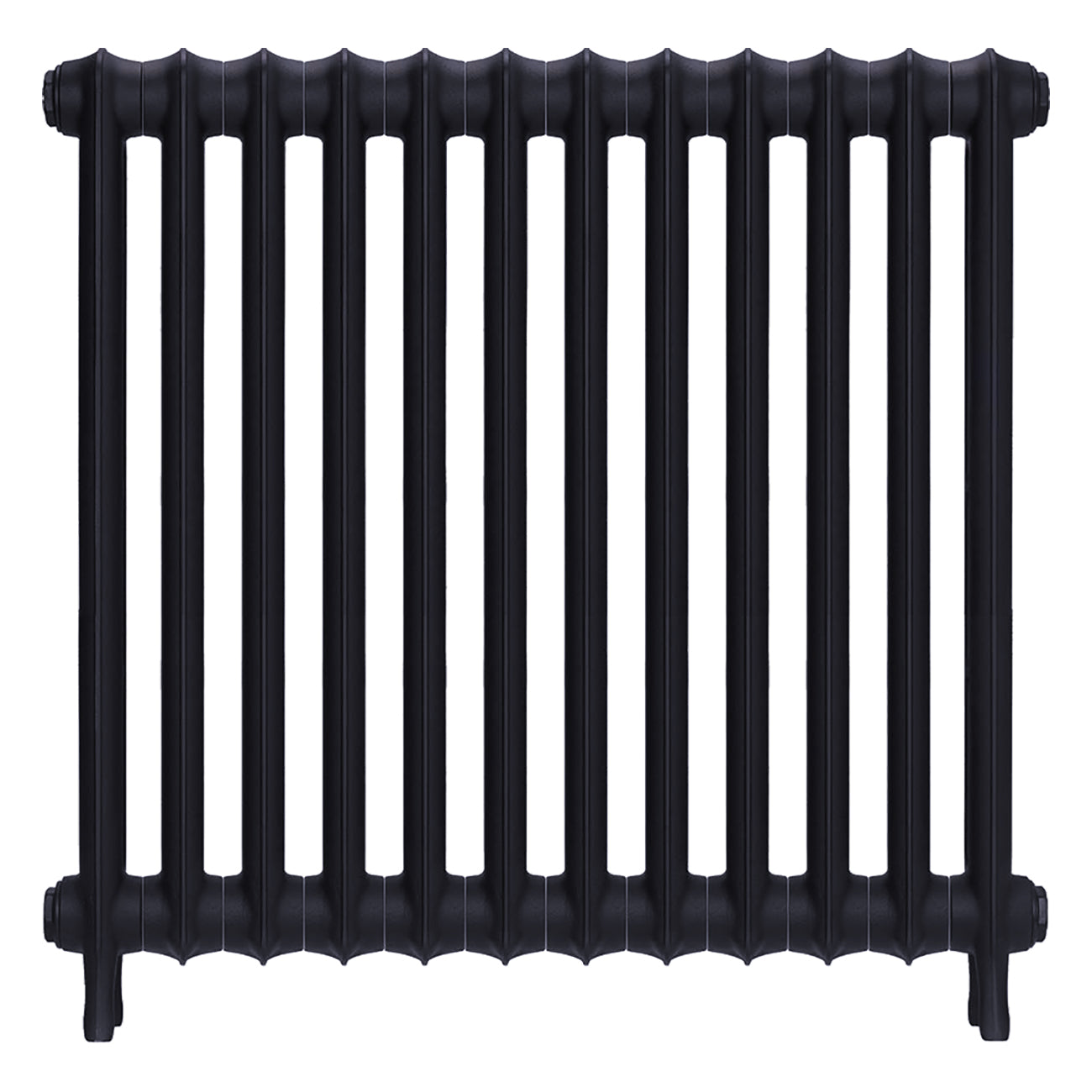 Emmeline II - Astral Grey Mid Cast Iron Column Radiator H813mm x W828mm 2 Column - Wall Hung