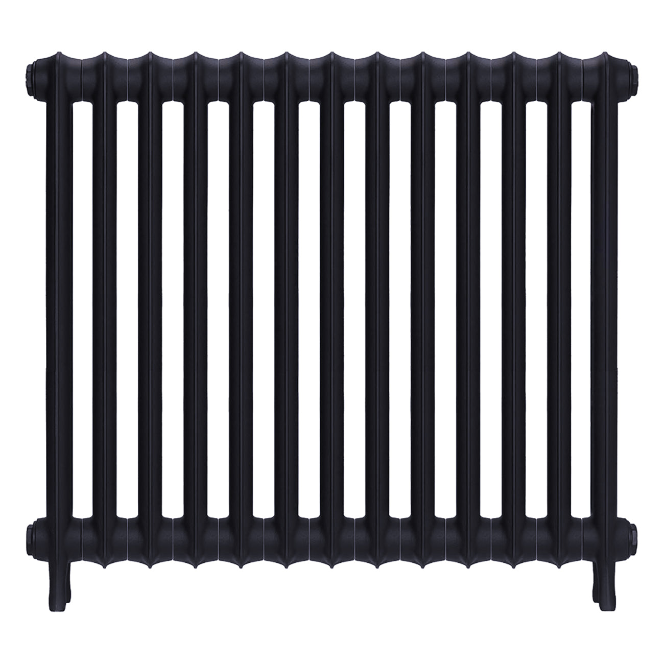 Emmeline II - Astral Grey Mid Cast Iron Column Radiator H813mm x W895mm 2 Column - Wall Hung