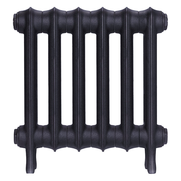 Emmeline II - Astral Grey Mid Cast Iron Column Radiator H413mm x W429mm 2 Column - Wall Hung