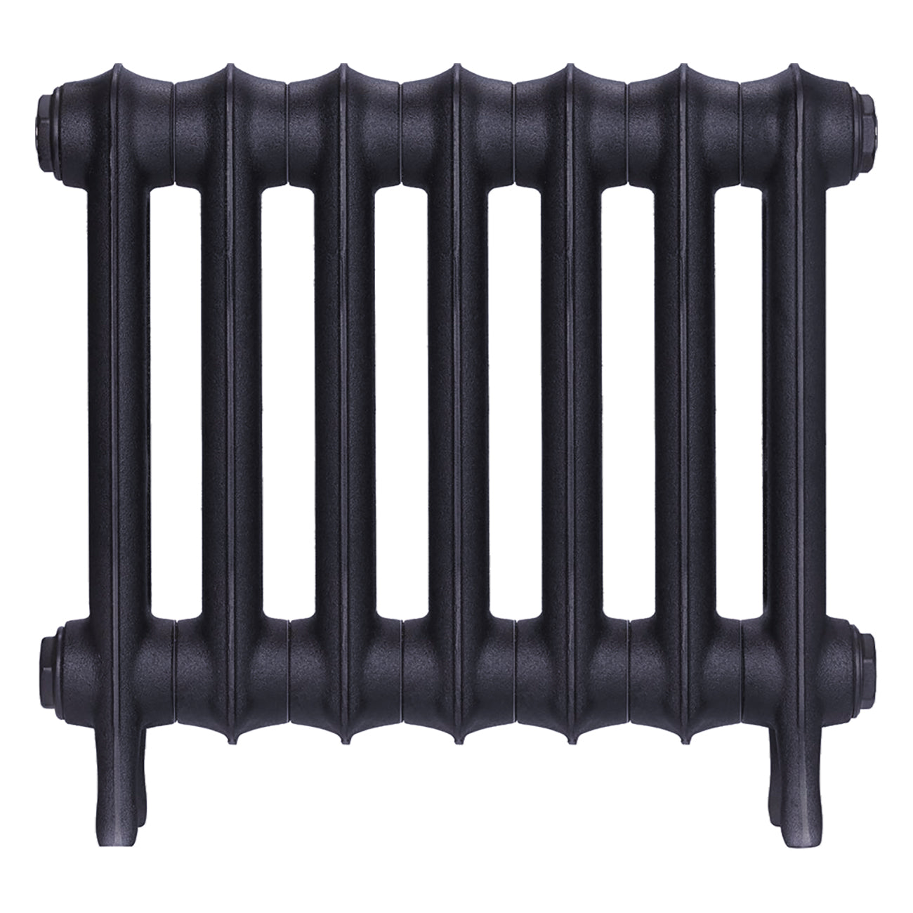 Emmeline II - Astral Grey Mid Cast Iron Column Radiator H413mm x W496mm 2 Column - Wall Hung