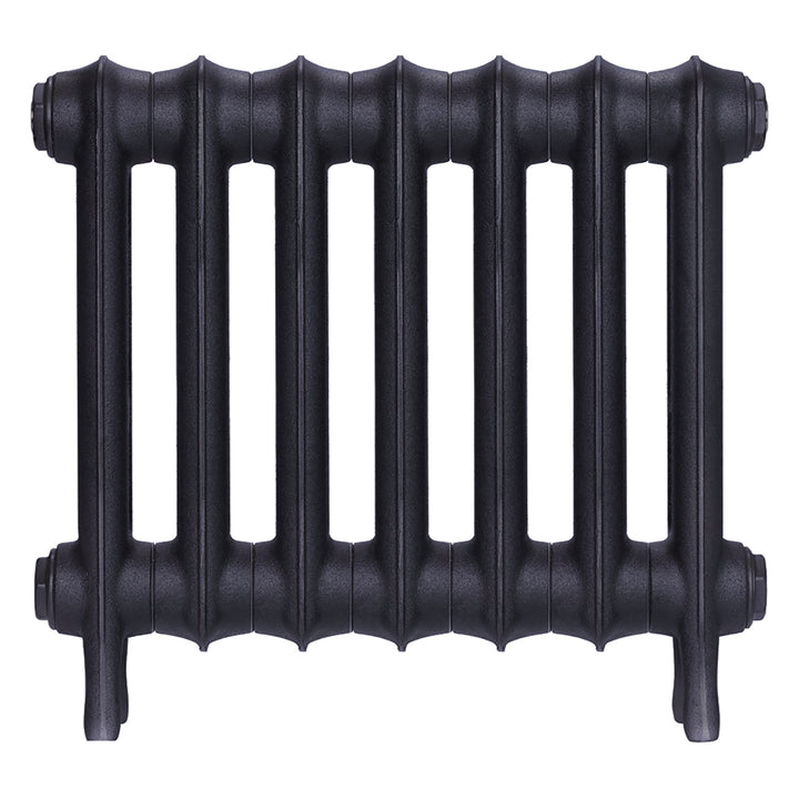 Emmeline II - Astral Grey Mid Cast Iron Column Radiator H413mm x W496mm 2 Column - Wall Hung