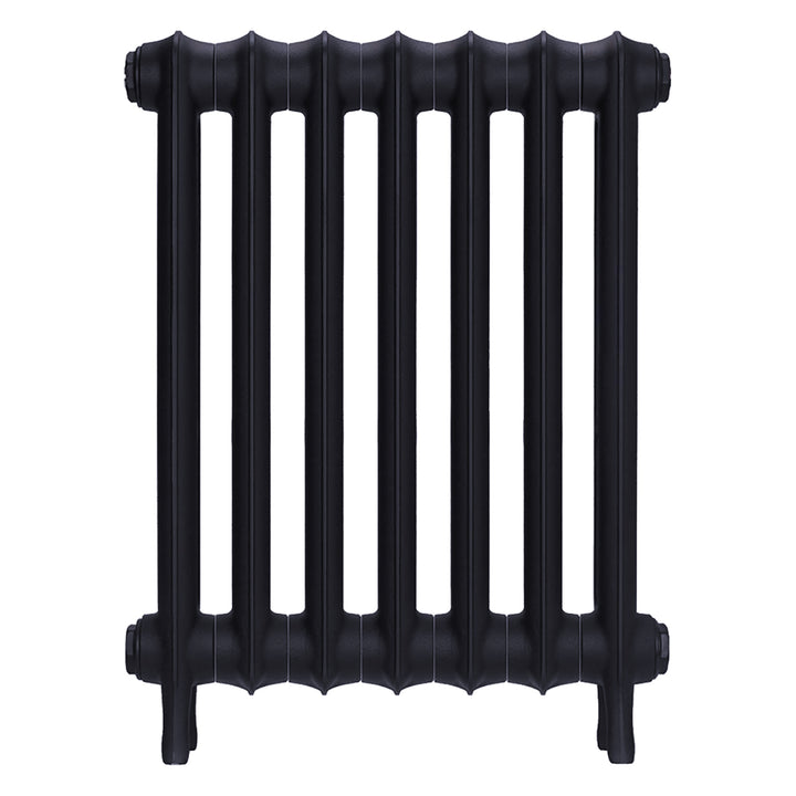 Emmeline II - Astral Grey Mid Cast Iron Column Radiator H613mm x W496mm 2 Column - Wall Hung