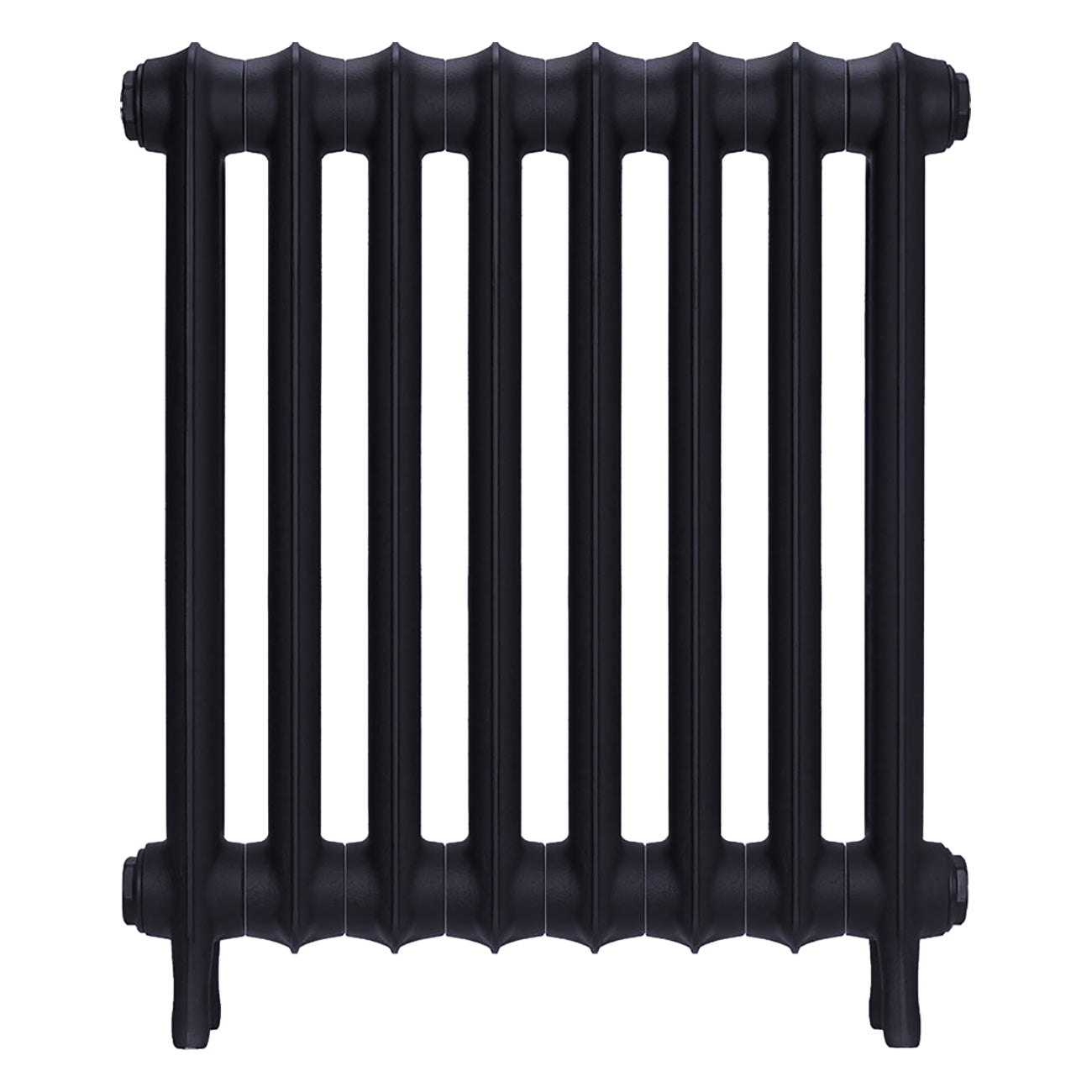 Emmeline II - Astral Grey Mid Cast Iron Column Radiator H613mm x W562mm 2 Column - Wall Hung