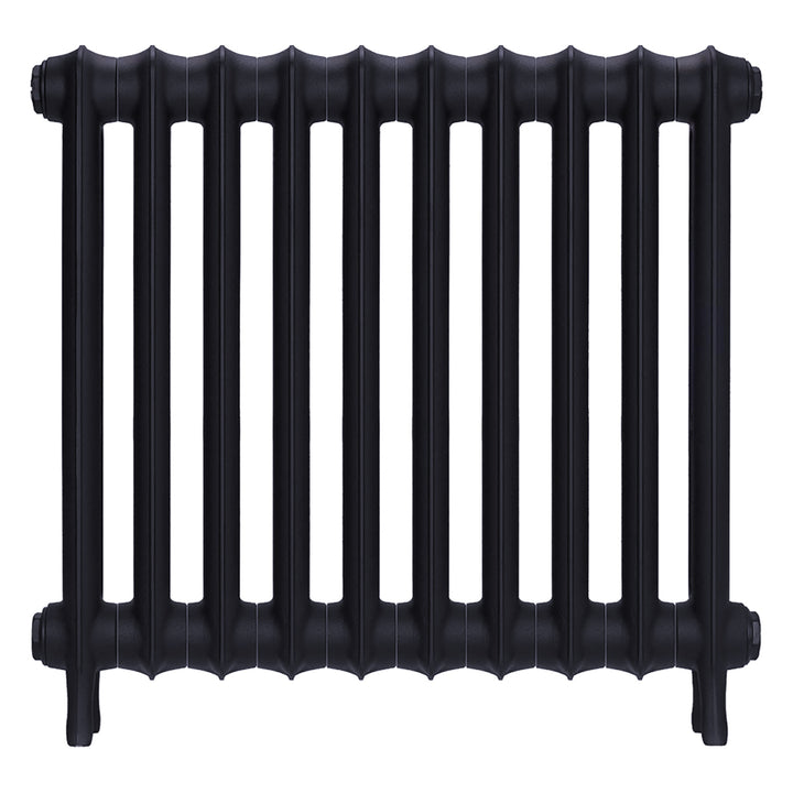 Emmeline III - Astral Grey Mid Cast Iron Column Radiator H616mm x W695mm 3 Column - Wall Hung