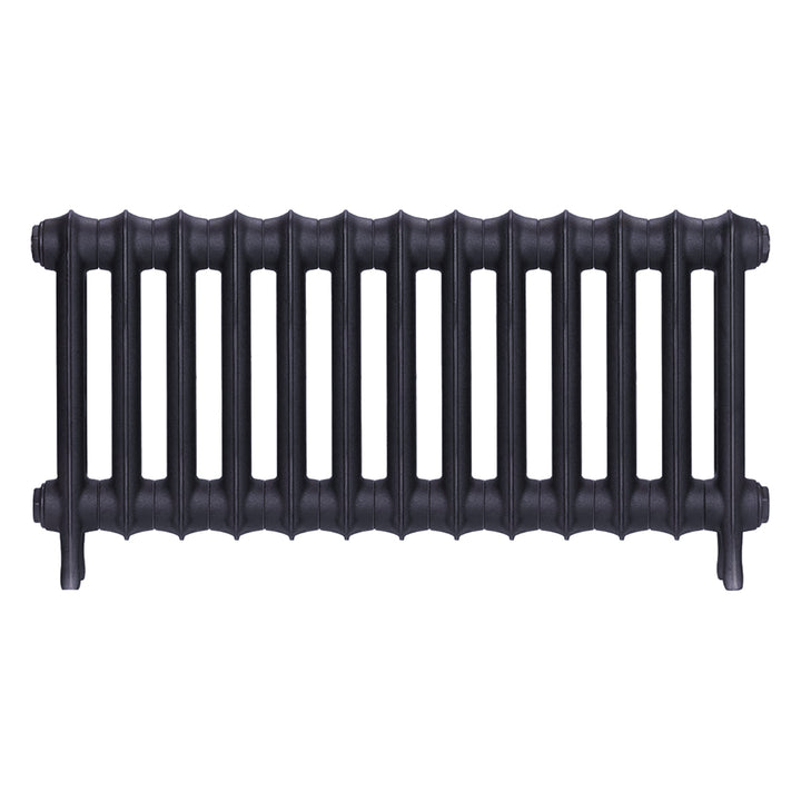 Emmeline III - Astral Grey Mid Cast Iron Column Radiator H416mm x W895mm 3 Column - Wall Hung
