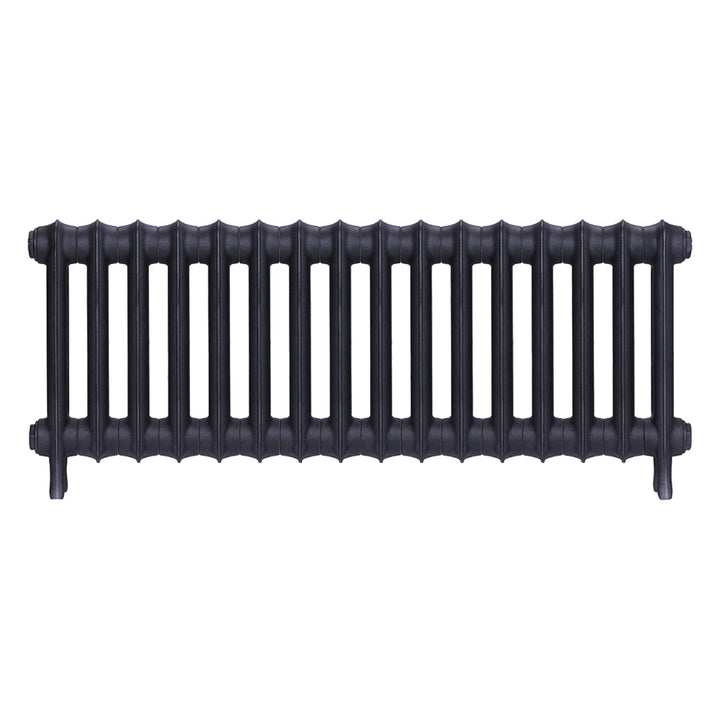 Emmeline III - Astral Grey Mid Cast Iron Column Radiator H416mm x W1094mm 3 Column - Wall Hung