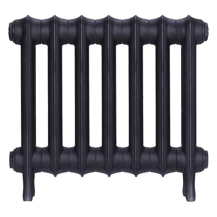 Emmeline III - Astral Grey Mid Cast Iron Column Radiator H416mm x W496mm 3 Column - Wall Hung