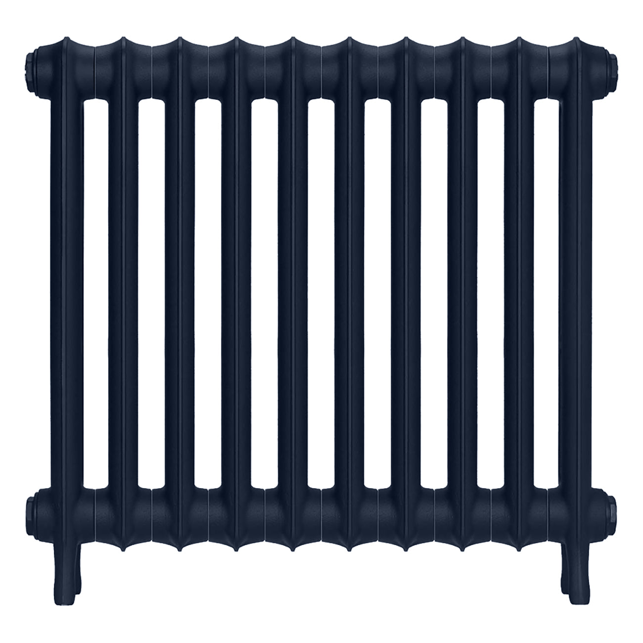 Emmeline I - Anthracite Cast Iron Column Radiator H607mm x W695mm 1 Column - Wall Hung