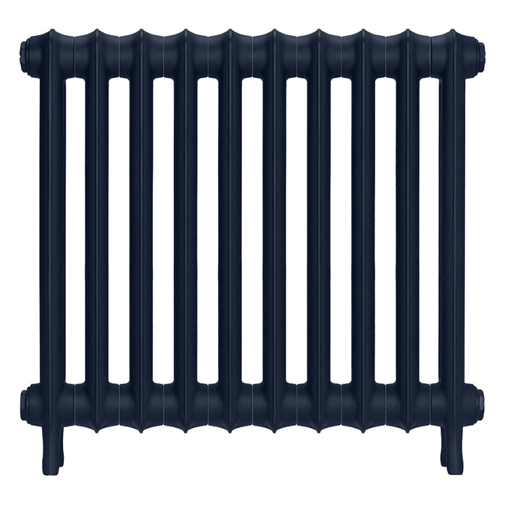Emmeline I - Anthracite Cast Iron Column Radiator H607mm x W695mm 1 Column - Wall Hung