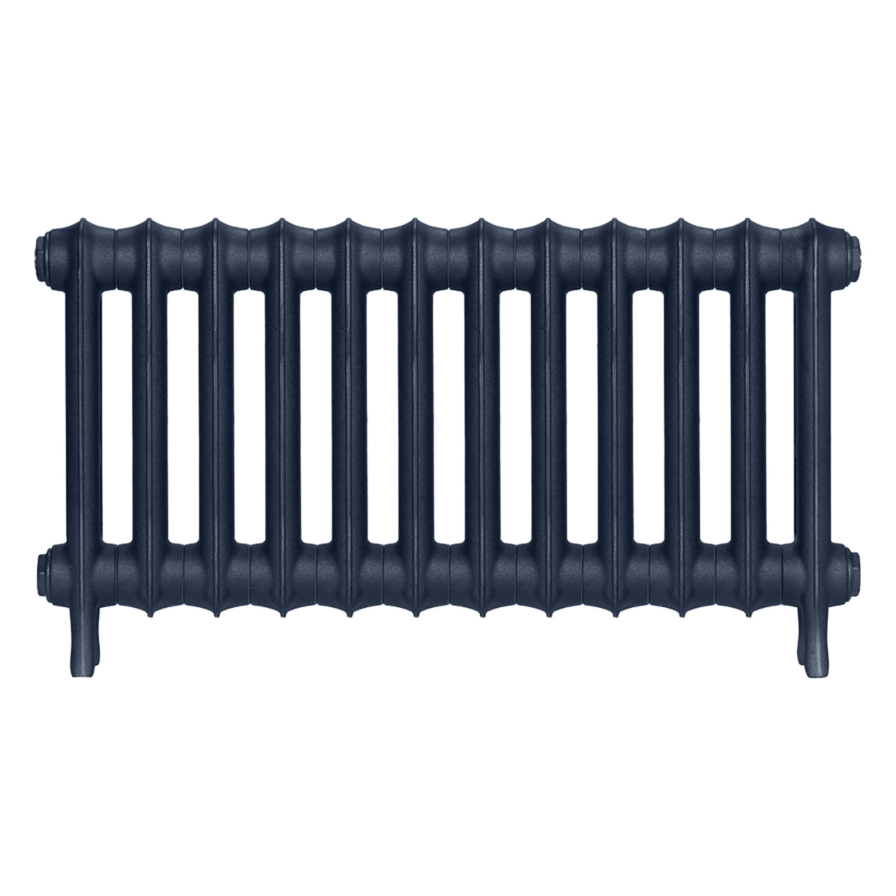 Emmeline II - Anthracite Cast Iron Column Radiator H413mm x W828mm 2 Column - Wall Hung