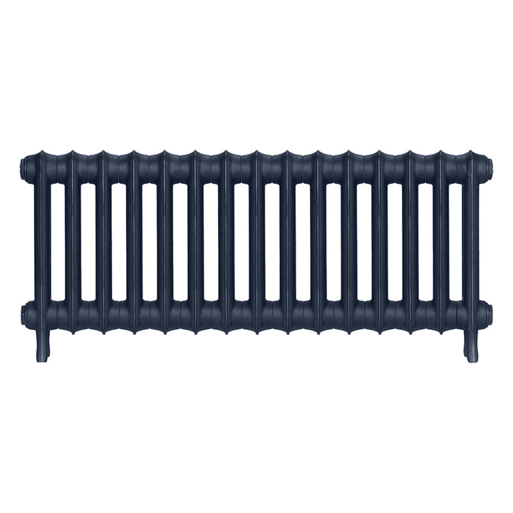 Emmeline II - Anthracite Cast Iron Column Radiator H413mm x W1028mm 2 Column - Wall Hung