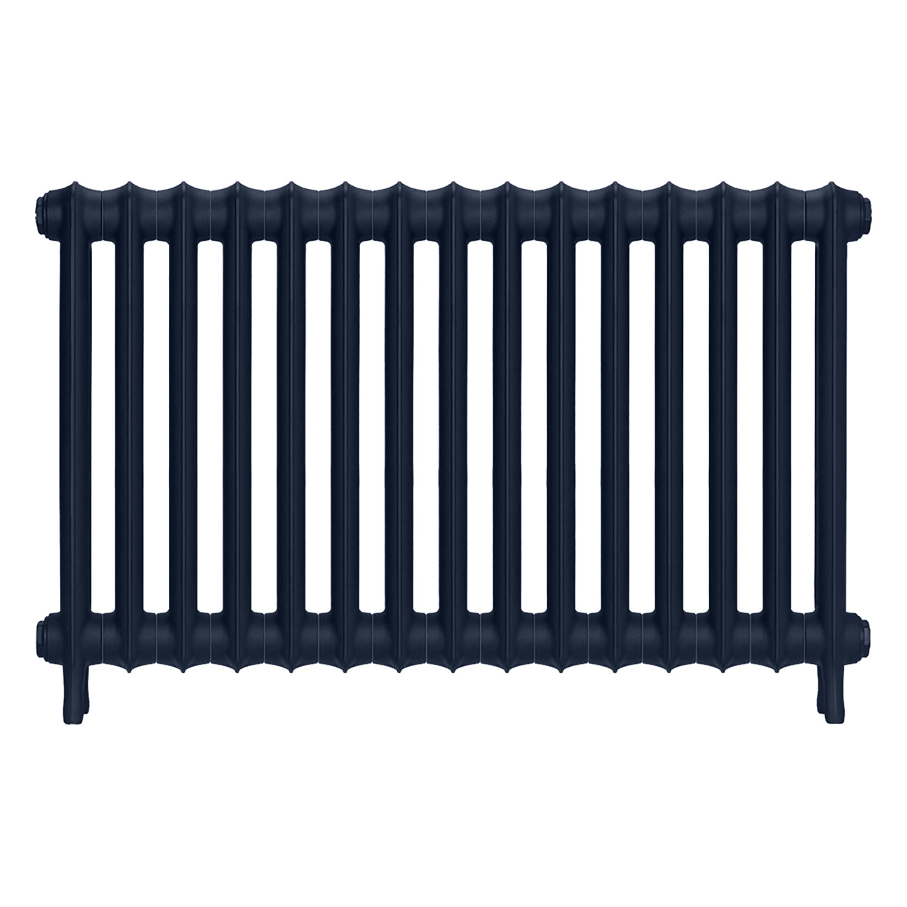 Emmeline II - Anthracite Cast Iron Column Radiator H613mm x W1028mm 2 Column - Wall Hung