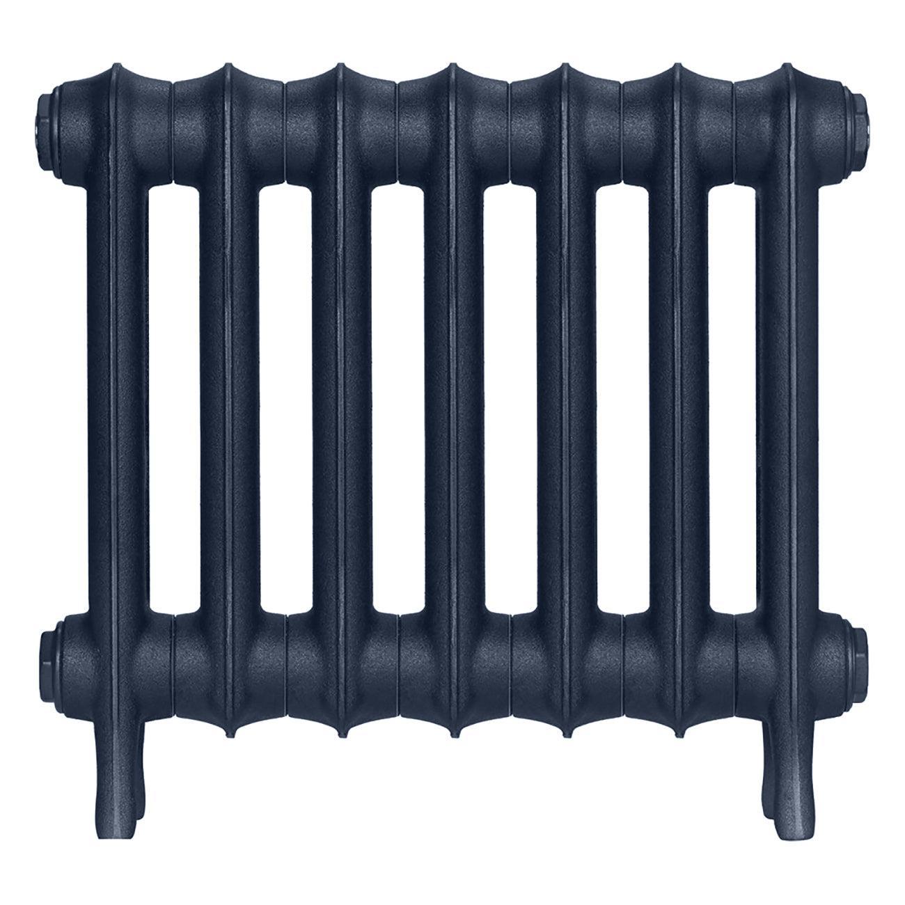 Emmeline II - Anthracite Cast Iron Column Radiator H413mm x W496mm 2 Column - Wall Hung