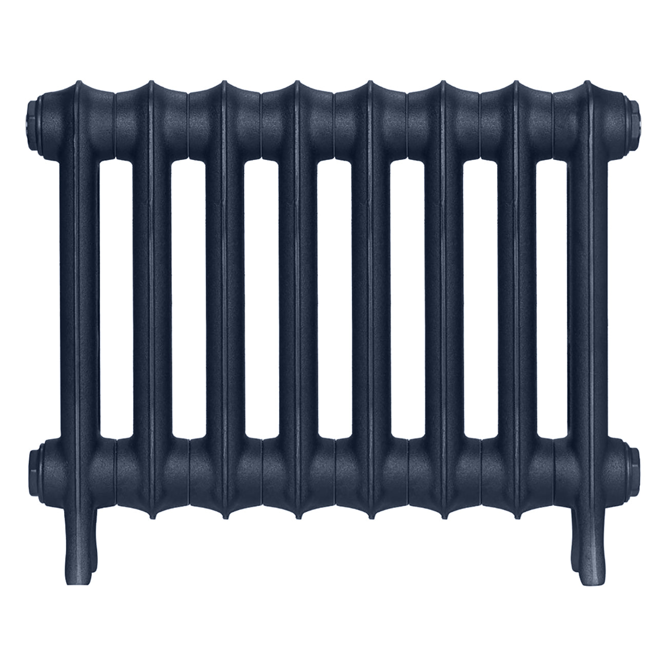 Emmeline II - Anthracite Cast Iron Column Radiator H413mm x W562mm 2 Column - Wall Hung