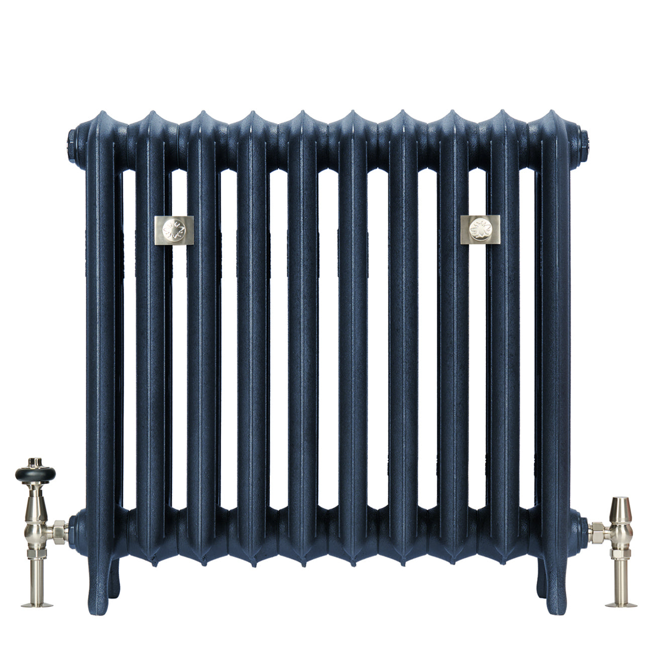 Emmeline III - Anthracite Cast Iron Column Radiator H670mm x W230mm 3 Column - Floor Standing