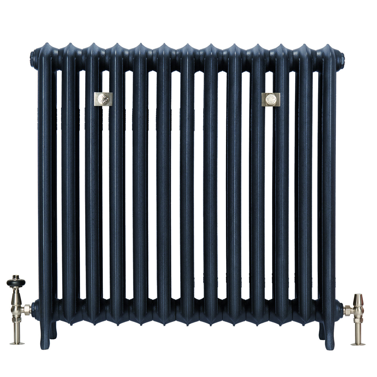 Emmeline III - Anthracite Cast Iron Column Radiator H870mm x W363mm 3 Column - Floor Standing