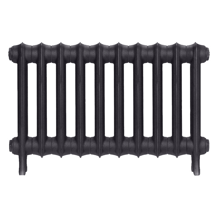 Emmeline I - Black Iron Cast Iron Column Radiator H407mm x W695mm 1 Column - Wall Hung