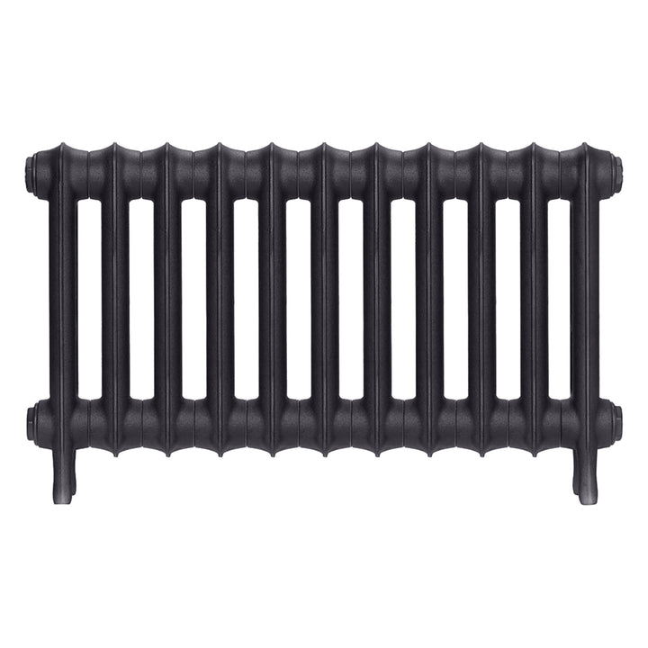 Emmeline I - Black Iron Cast Iron Column Radiator H407mm x W762mm 1 Column - Wall Hung