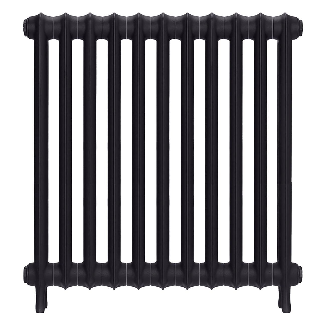 Emmeline I - Black Iron Cast Iron Column Radiator H807mm x W762mm 1 Column - Wall Hung
