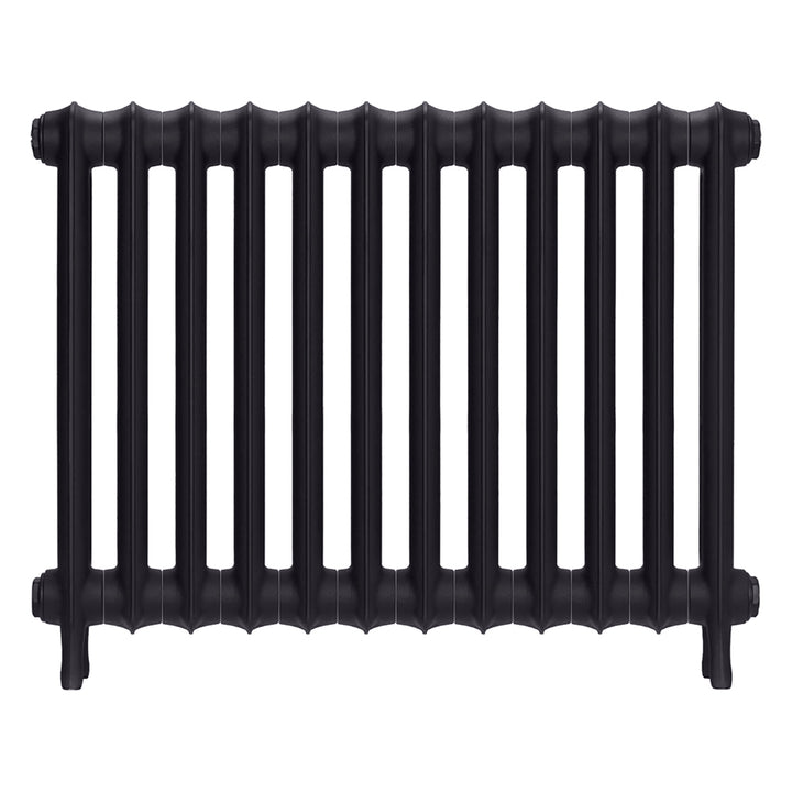 Emmeline I - Black Iron Cast Iron Column Radiator H607mm x W828mm 1 Column - Wall Hung