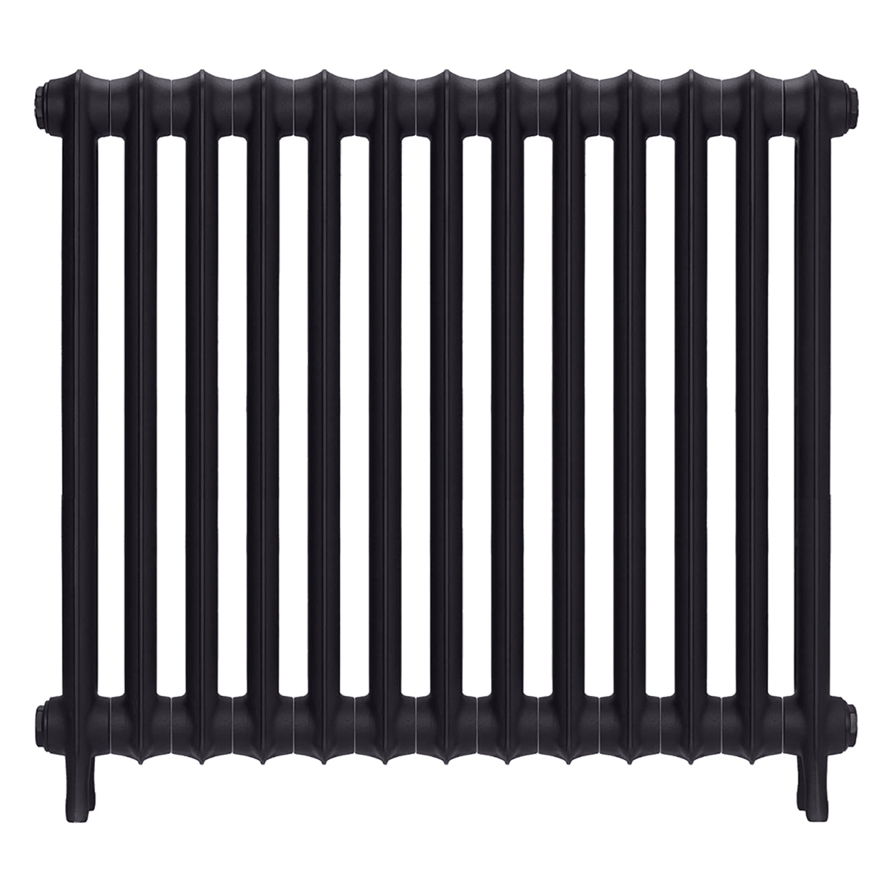 Emmeline I - Black Iron Cast Iron Column Radiator H807mm x W895mm 1 Column - Wall Hung