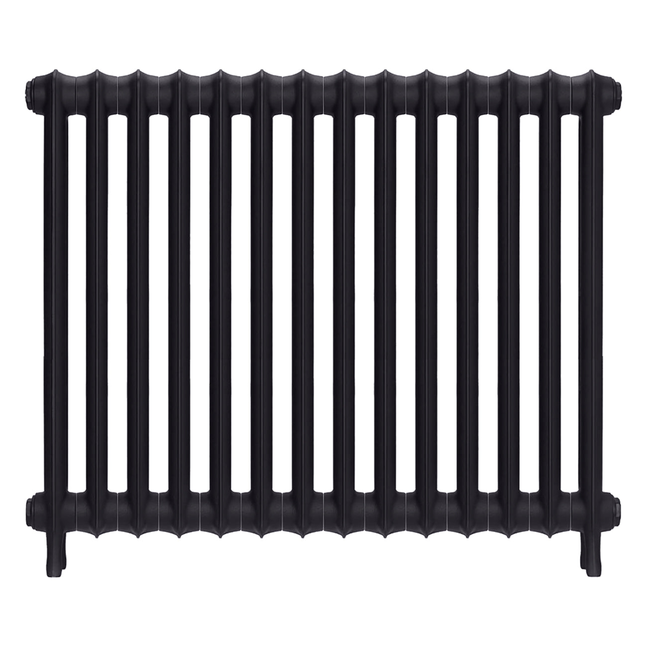 Emmeline I - Black Iron Cast Iron Column Radiator H807mm x W961mm 1 Column - Wall Hung