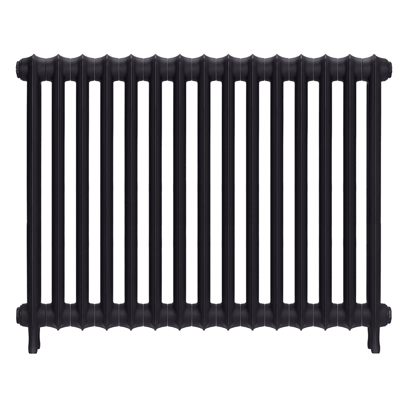 Emmeline I - Black Iron Cast Iron Column Radiator H807mm x W1028mm 1 Column - Wall Hung