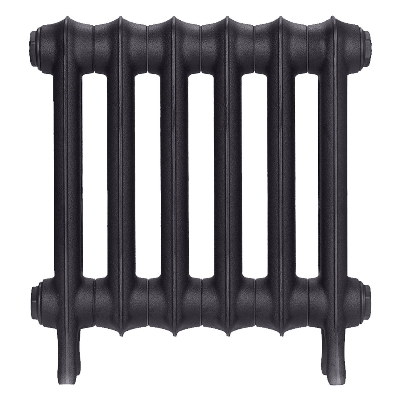 Emmeline I - Black Iron Cast Iron Column Radiator H407mm x W429mm 1 Column - Wall Hung