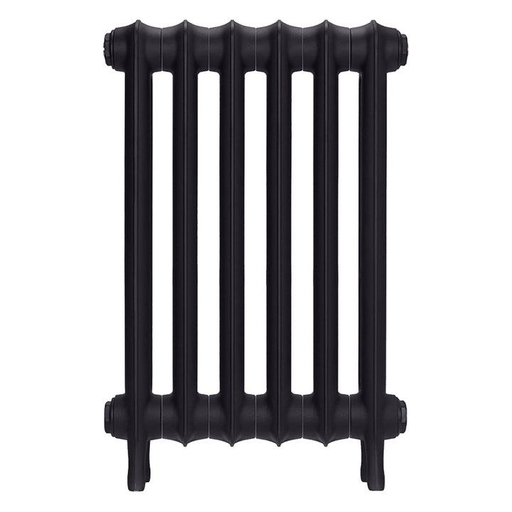 Emmeline I - Black Iron Cast Iron Column Radiator H607mm x W429mm 1 Column - Wall Hung
