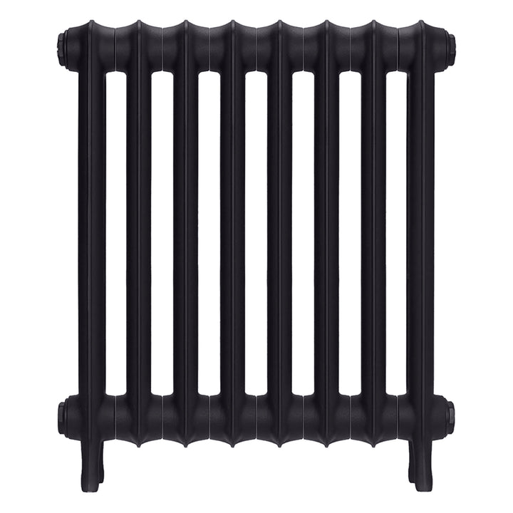 Emmeline I - Black Iron Cast Iron Column Radiator H607mm x W562mm 1 Column - Wall Hung