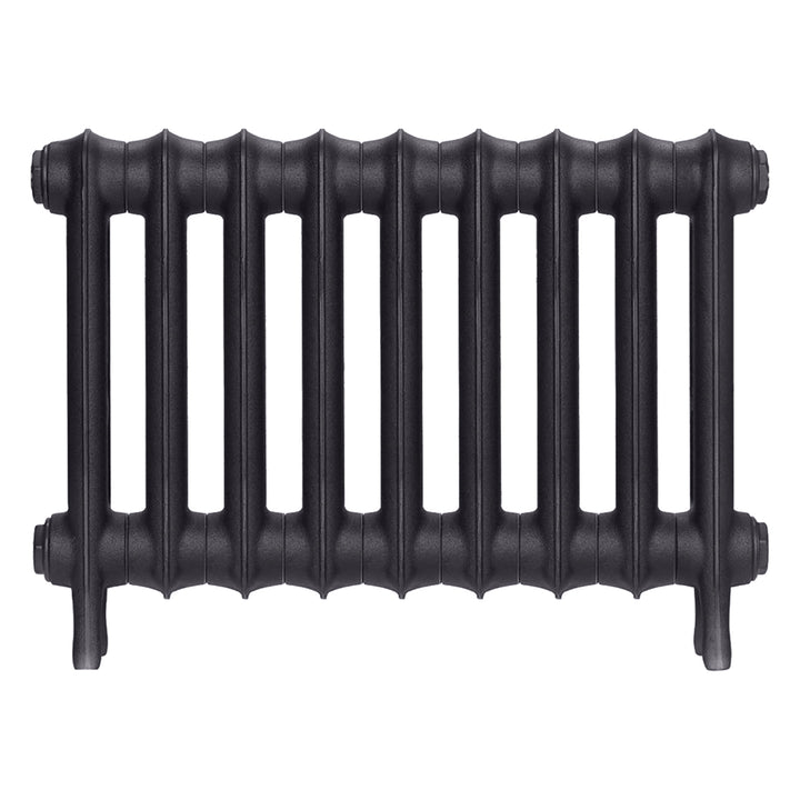 Emmeline I - Black Iron Cast Iron Column Radiator H407mm x W629mm 1 Column - Wall Hung