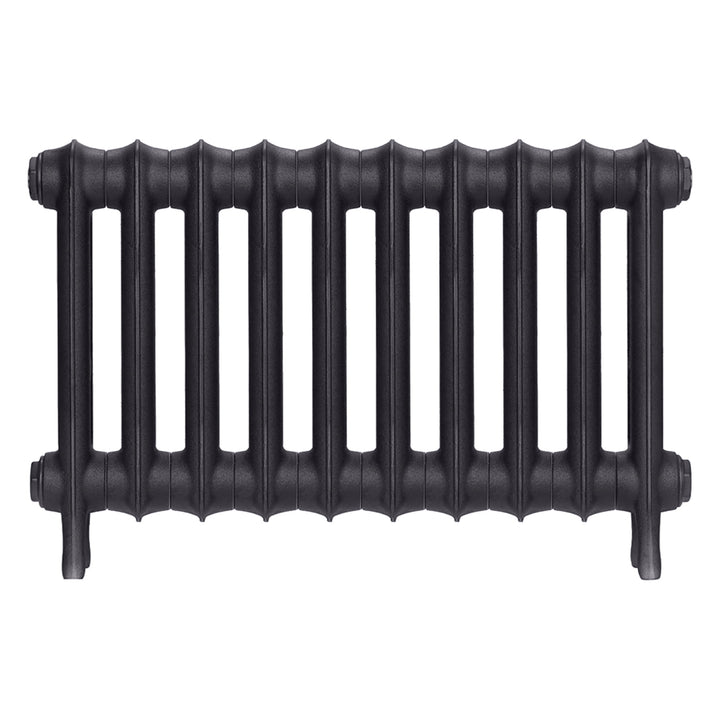 Emmeline II - Black Iron Cast Iron Column Radiator H413mm x W695mm 2 Column - Wall Hung