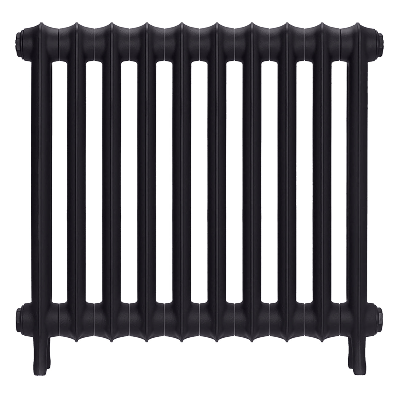 Emmeline II - Black Iron Cast Iron Column Radiator H613mm x W695mm 2 Column - Wall Hung