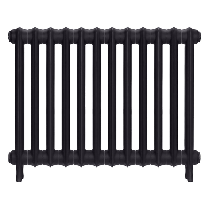 Emmeline II - Black Iron Cast Iron Column Radiator H613mm x W828mm 2 Column - Wall Hung