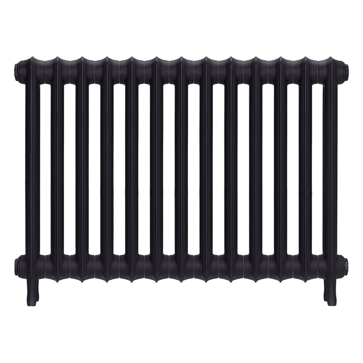 Emmeline II - Black Iron Cast Iron Column Radiator H613mm x W895mm 2 Column - Wall Hung