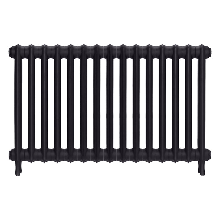 Emmeline II - Black Iron Cast Iron Column Radiator H613mm x W1028mm 2 Column - Wall Hung