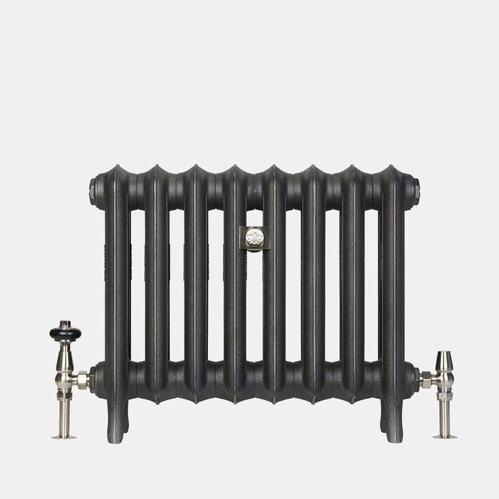 Emmeline II - Anthracite Cast Iron Column Radiator H470mm x W1028mm 2 Column - Floor Standing