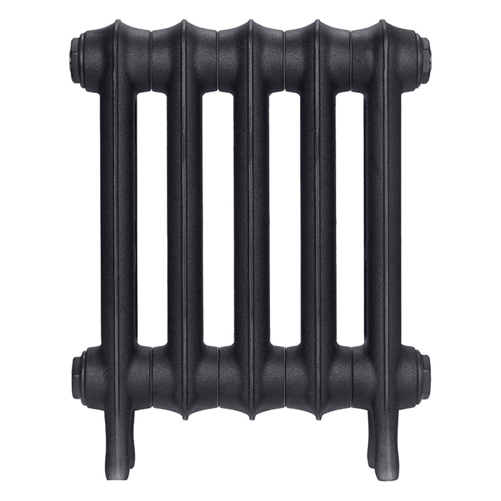 Emmeline II - Black Iron Cast Iron Column Radiator H413mm x W363mm 2 Column - Wall Hung