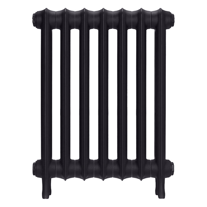 Emmeline II - Black Iron Cast Iron Column Radiator H613mm x W496mm 2 Column - Wall Hung