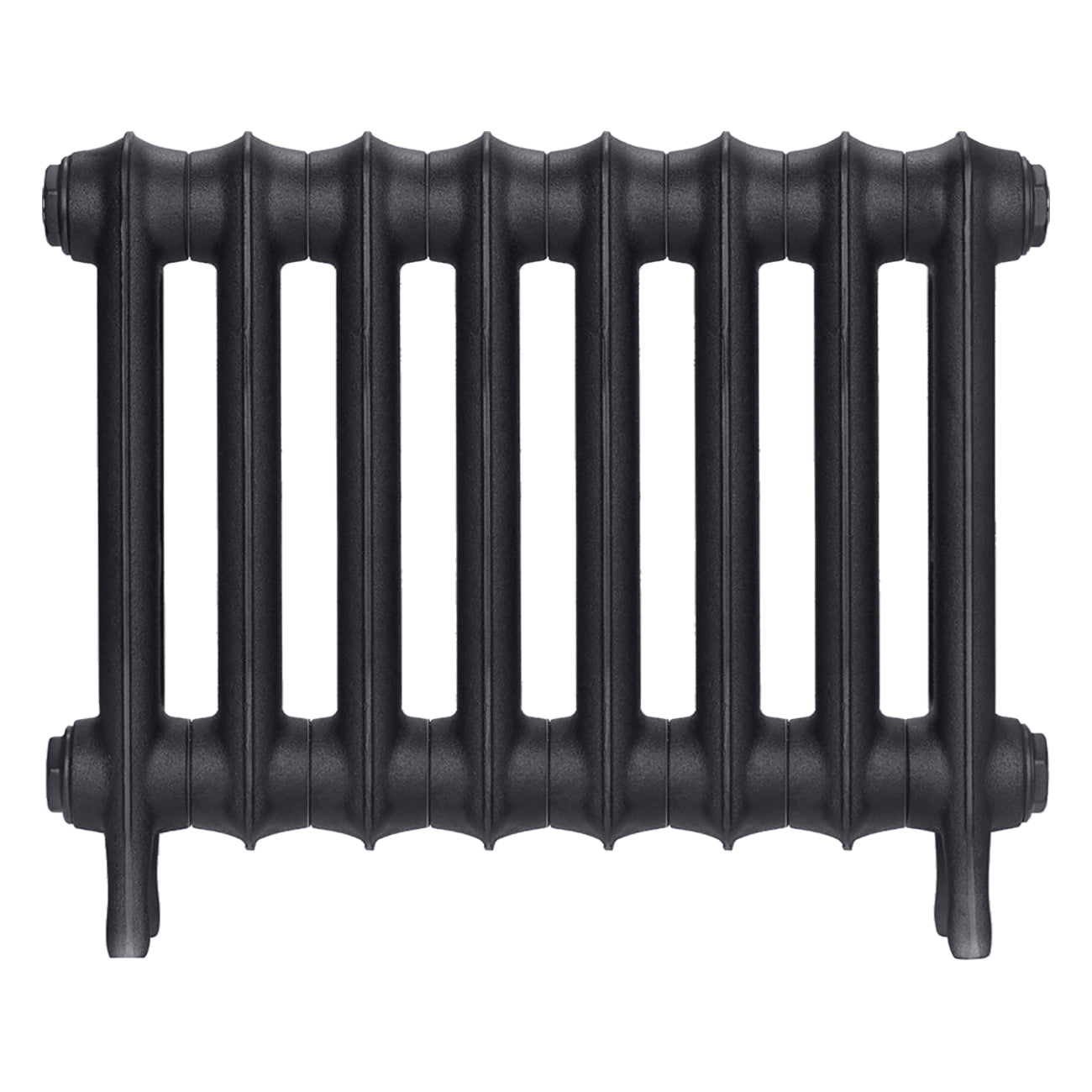 Emmeline II - Black Iron Cast Iron Column Radiator H413mm x W562mm 2 Column - Wall Hung