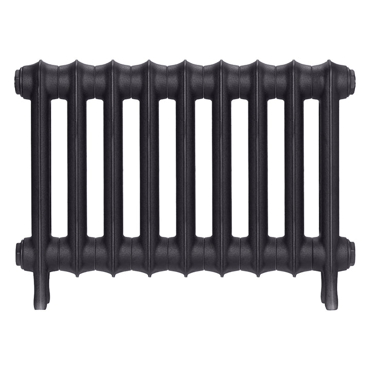 Emmeline II - Black Iron Cast Iron Column Radiator H413mm x W629mm 2 Column - Wall Hung