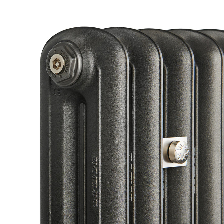 Emmeline II - Black Iron Cast Iron Column Radiator H413mm x W562mm 2 Column - Wall Hung