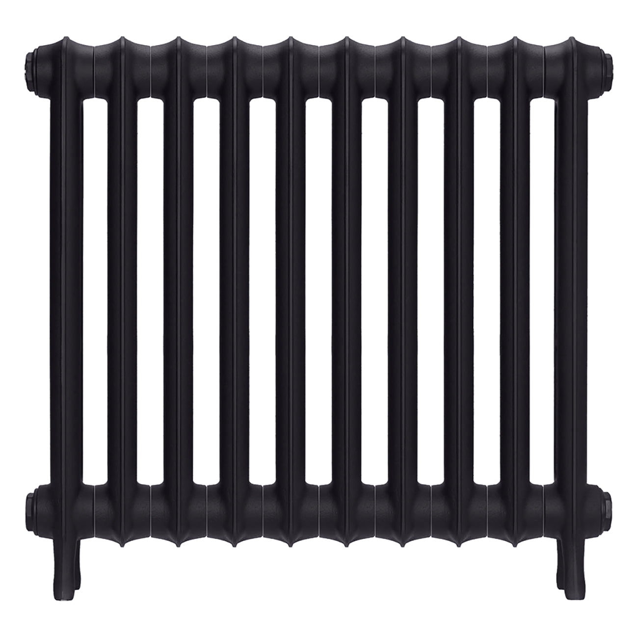 Emmeline III - Black Iron Cast Iron Column Radiator H616mm x W695mm 3 Column - Wall Hung