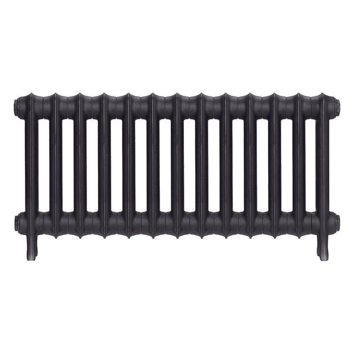 Emmeline III - Black Iron Cast Iron Column Radiator H416mm x W895mm 3 Column - Wall Hung