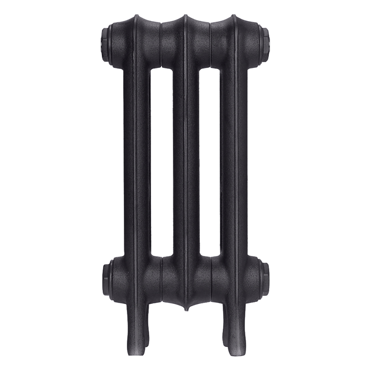 Emmeline III - Black Iron Cast Iron Column Radiator H416mm x W230mm 3 Column - Wall Hung