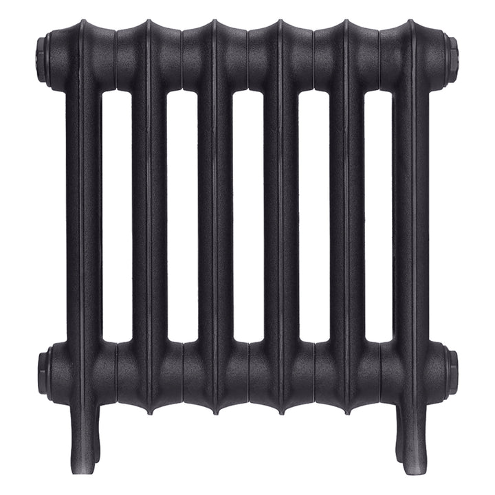 Emmeline III - Black Iron Cast Iron Column Radiator H416mm x W429mm 3 Column - Wall Hung