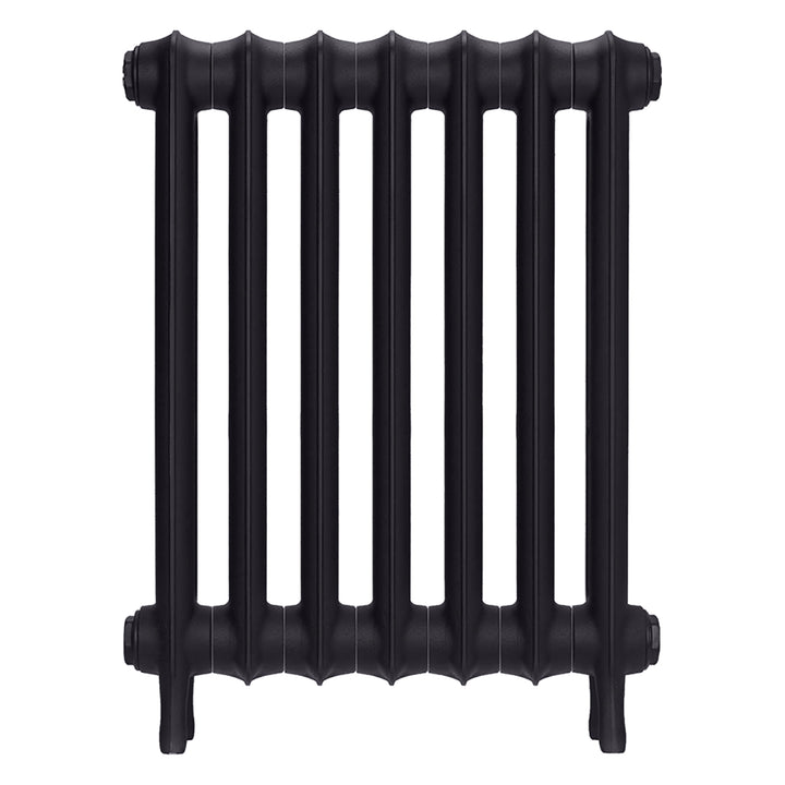 Emmeline III - Black Iron Cast Iron Column Radiator H616mm x W496mm 3 Column - Wall Hung