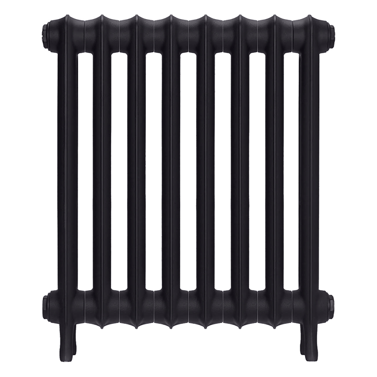 Emmeline III - Black Iron Cast Iron Column Radiator H616mm x W562mm 3 Column - Wall Hung